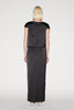 LIORA SKIRT BLACK EMBROIDERED DUCHESSE