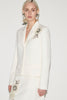 ISOBEL JACKET IVORY EMBROIDERED WOOL TAILORING