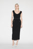 DANNA DRESS BLACK EMBELLISHED CREPE