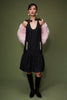 DAMIAN DRESS BLACK EMBRODIERED DENIM