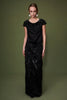 LIORA SKIRT BLACK EMBROIDERED DUCHESSE