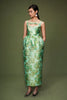 SIDRA DRESS JADE JACQUARD