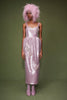 ESMERALDA DRESS LILAC EMBROIDERED SEQUINS