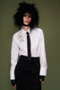 BENEDICT SHIRT WHITE EMBROIDERED COTTON