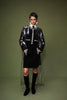 ORIANA SKIRT BLACK EMBROIDERD TWEED
