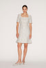 KATHLEEN DRESS BLUE TWEED