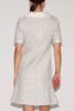 KATHLEEN DRESS BLUE TWEED