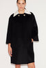 JEFFREY OPERA COAT BLACK WOOL