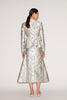 VICKY SKIRT SILVER JACQUARD