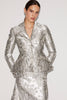 GILL JACKET SILVER JACQUARD