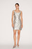 TRISTAN DRESS SILVER JACQUARD