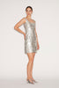 TRISTAN DRESS SILVER JACQUARD