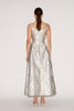 RAMONA DRESS SILVER JACQUARD