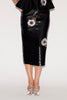 VANIA SKIRT BLACK SEQUINS