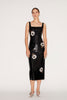 MARILYN DRESS BLACK EMBROIDERED SEQUINS