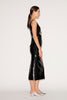 MARILYN DRESS BLACK EMBROIDERED SEQUINS