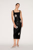 MARILYN DRESS BLACK EMBROIDERED SEQUINS