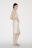 NIA DRESS GOLD EMBROIDERED TWEED *PREORDER*