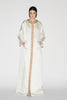 HALO COAT IVORY EMBROIDERED DUCHESSE *PREORDER*