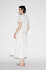 CLAUDINE TOP WHITE EMBROEIDERED COTTON