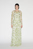 AMANDA GOWN GREEN EMBROIDERED TULLE *PREORDER*