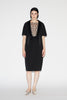 NORI DRESS BLACK EMBROIDERED CREPE *PREORDER*