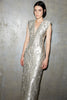 SHIRIN DRESS SILVER JACQUARD