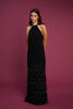 VIC GOWN BLACK SABLE