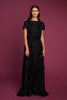 RANIA GOWN BLACK CUTWORK DUCHESSE