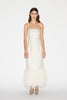 ASTRA DRESS WHITE EMBELLISHED JACQUARD