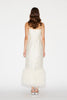 ASTRA DRESS WHITE EMBELLISHED JACQUARD