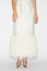 ASTRA DRESS WHITE EMBELLISHED JACQUARD