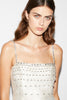 ASTRA DRESS WHITE EMBELLISHED JACQUARD