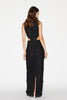 SAFFI GOWN BLACK EMBROIDERED COTTON