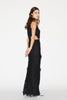 SAFFI GOWN BLACK EMBROIDERED COTTON
