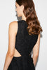 SAFFI GOWN BLACK EMBROIDERED COTTON
