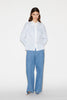 SHELLEY SHIRT BLUE STRIPE EMBELLISHED COTTON