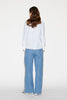 SHELLEY SHIRT BLUE STRIPE EMBELLISHED COTTON