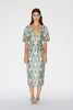 MACI DRESS GREEN JACQUARD *PREORDER*