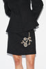 BIXI SKIRT BLACK TEXTURED TAILORING *PREORDER*