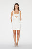 AMBER DRESS WHITE JACQUARD *PREORDER*