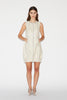 ALIVIA DRESS GOLD EMBROIDERED TWEED