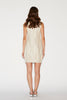 ALIVIA DRESS GOLD EMBROIDERED TWEED
