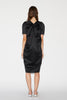 BETTY COAT BLACK EMBROIDERED DUCHESSE *PREORDER*