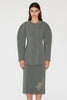 GINEVRA JACKET AGAVE GREEN CREPE *PREORDER*