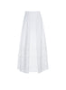 AVERY SKIRT WHITE EMBELLISHED FAILLE