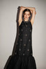 AMARICE GOWN BLACK EMBELLISHED JACQUARD