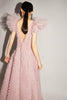 FLORIA GOWN ANTIQUE ROSE EMBROIDERED TULLE