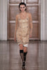LILAH DRESS CHAMPAGNE EMBELLISHED ORGANZA
