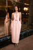HARLEE DRESS PINK EMBROIDERED CREPE *PREORDER*